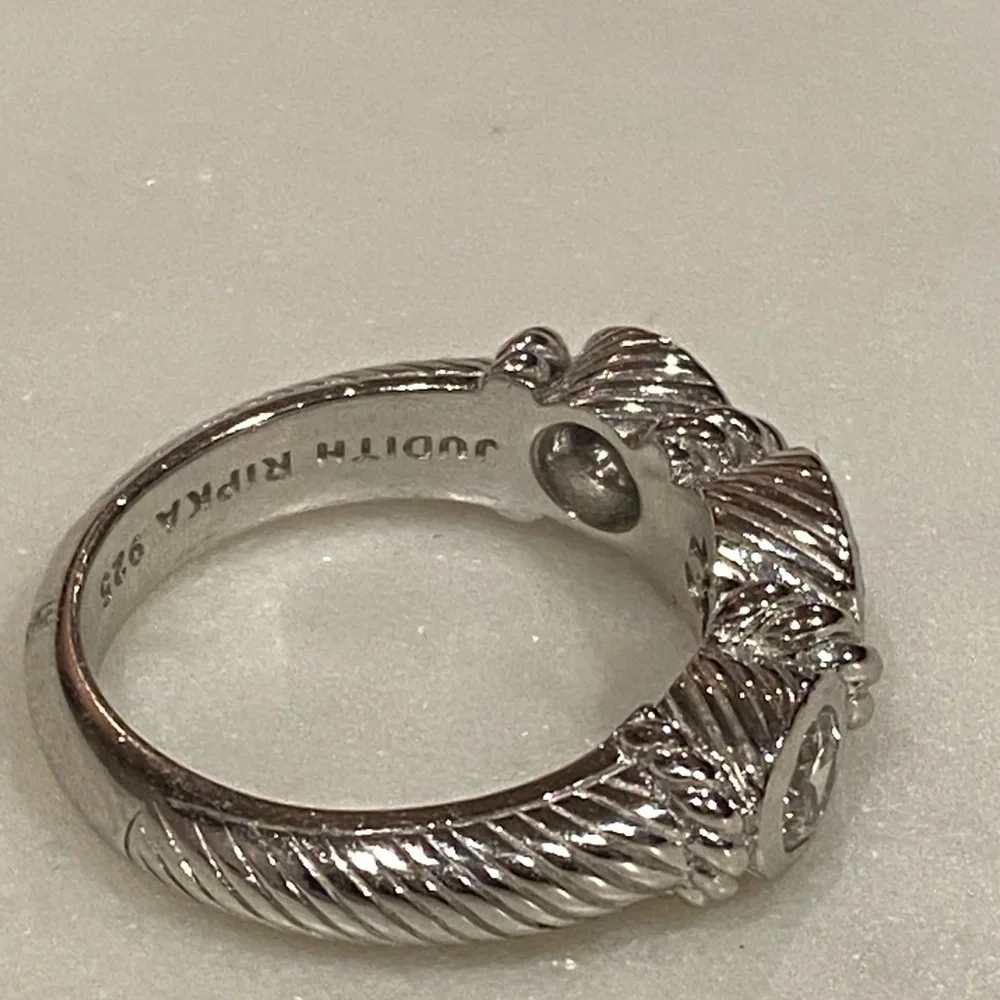 Judith Ripka Sterling silver CZ ring